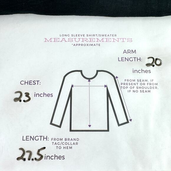Chico's Womens Additions Pullover Top Blouse Sz XL Embellished 100% Cotton Black - Picture 6 of 6